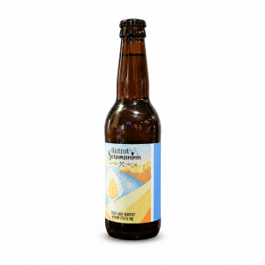 Birra artigianale Blanche Bistrot Sciamaninn in bottiglia su sfondo bianco