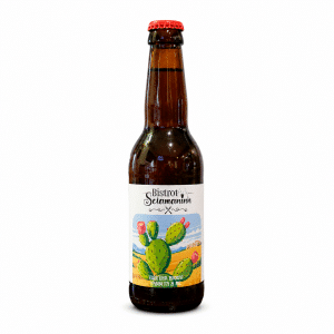 Birra artigianale Strong Bitter Bistrot Sciamaninn in bottiglia su sfondo bianco
